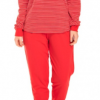 Pijama Feminino - Moletinho - Vermelho, Extra Grande