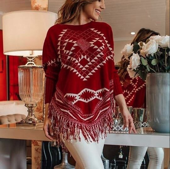 Poncho Feminino - Casaco de Inverno