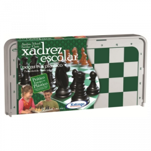 Xadrez Prático Estojo De Plástico
