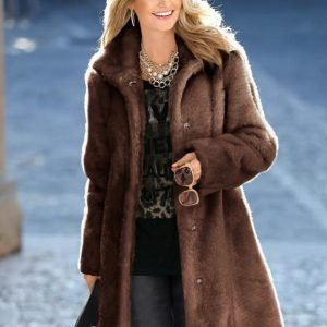 Sobretudo Feminino Marrom