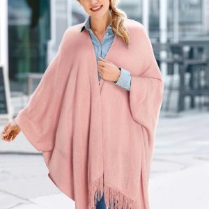Poncho com Franjas