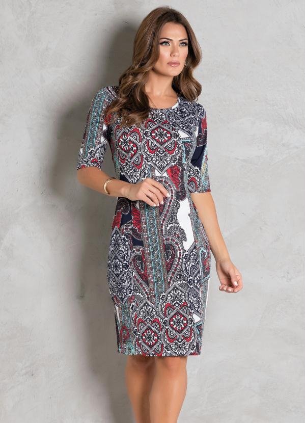 Vestido Decote Redondo