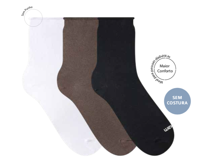 Meia Sem Punho - Masculina